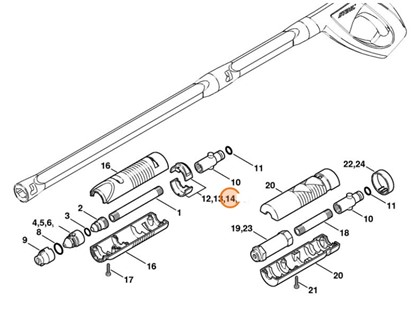 Pierścień niebieska, Stihl 49155050603