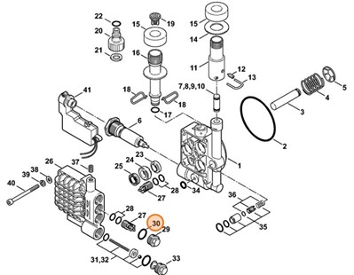 Okrągły pierścień uszczelniający 16x2, Stihl 96459451670