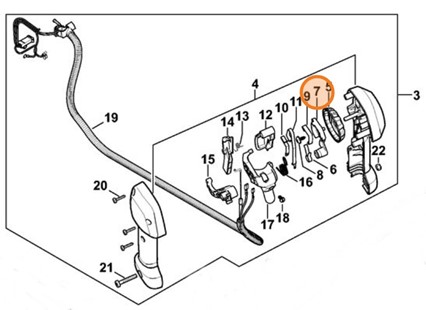 Dźwignia, Stihl 41491822802