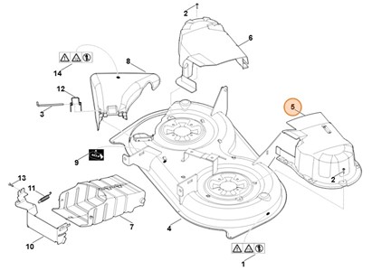 Osłona lewa, Stihl 61657802035