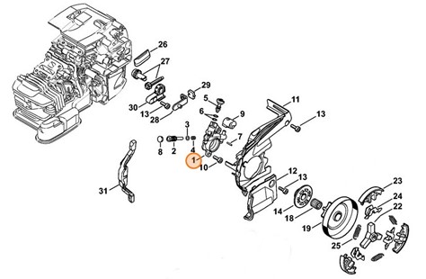 Pompa olejowa, Stihl 11456403200