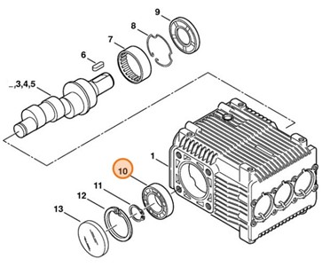 Łożysko toczne 6001, Stihl 95030030731
