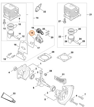 Kołnierz pośredni, Stihl 41371211603