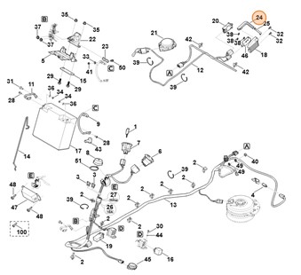 Element przełączający, Stihl 61707034400