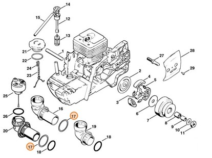 Uszczelka, Stihl 41043590700