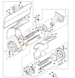 Kołnierz - prawa strona, Stihl 46017118901