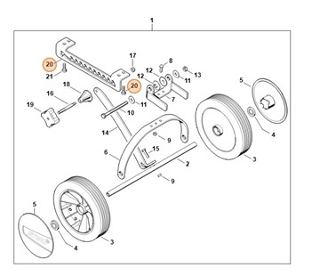 Listwa ryglująca, Stihl 46017039500