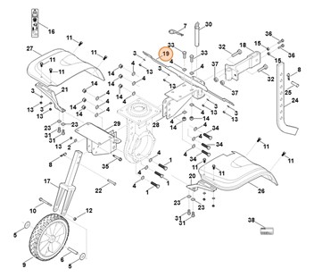 Uchwyt osłony blaszanej, Stihl 62517104501