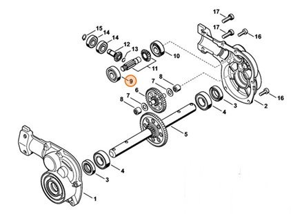 Łożysko kulkowe 6200, Stihl 95030036321