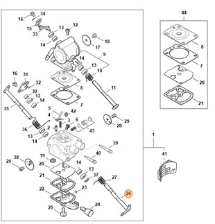 Przysłona przepustnicy z dźwignią, 42381207100