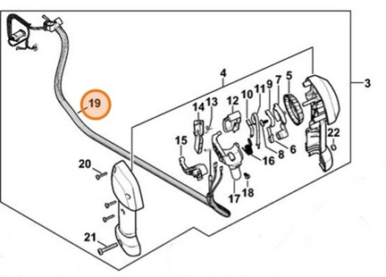 Linka gazu, Stihl 41491801104