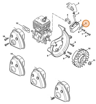 Płaska wtyczka M, Stihl 42414312100