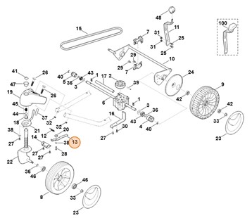 Dźwignia, Stihl 63617036710