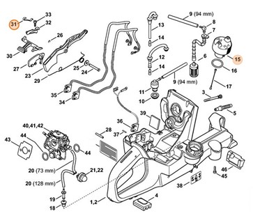 Sprężyna piórowa, Stihl 42241824700
