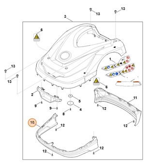Listwa ochronna przednia, Stihl 63027067300