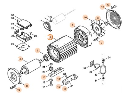 Silnik elektryczny 400 V/50 Hz, Stihl 47516000202