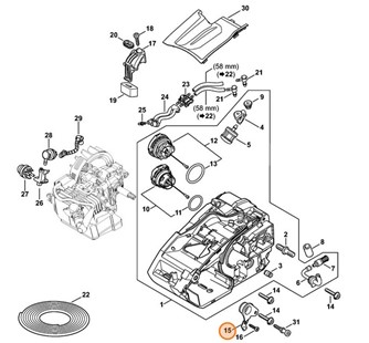 Amortyzator pierścieniowy, Stihl 11467909901