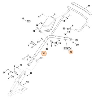 Dolna część uchwytu kierującego, Stihl 63647802890
