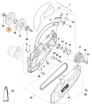 Podkładka dociskowa, Stihl 48647083001