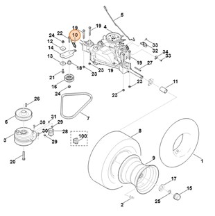 Sprężyna naciągowa, Stihl 61407641601