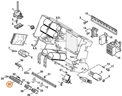 Listwa zaciskowa, Stihl 47124312900