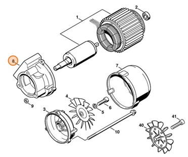 Obudowa napędu, Stihl 47217011100