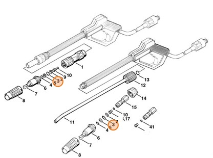 Okrągły pierścień uszczelniający 10,82x1,78, Stihl 96459457520