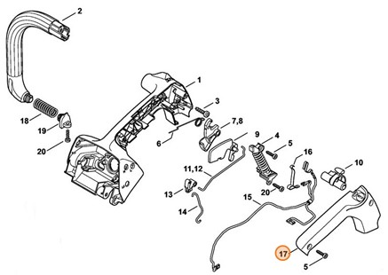 Okładzina uchwytu, Stihl 11467910600