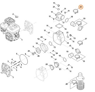 Obejma zaciskowa, Stihl VB047088705