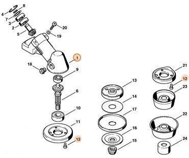 Obudowa przekładni, Stihl 41286410350