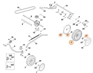 Koło 200, Stihl 00007000425