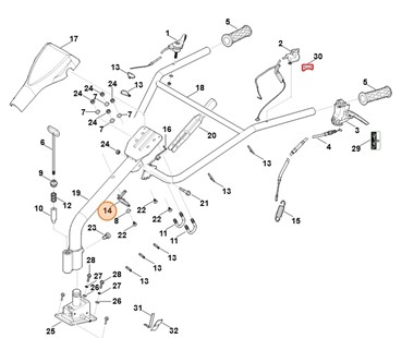 Uchwyt przewodów, Stihl 62507164401