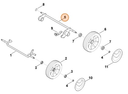 Oś, Stihl 63407002416
