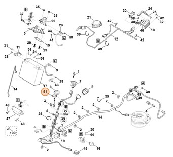Pierścień zabezpieczający 25x1,2, Stihl 94556212790