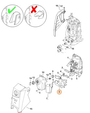 Osłona RE 110/120, Stihl 49507060700