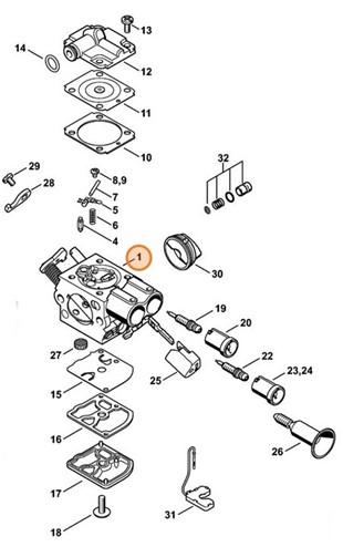 Gaźnik C1Q-S254B, Stihl 11411200618
