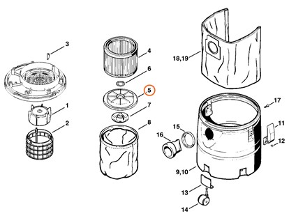 Pokrywa filtra, 47097004900