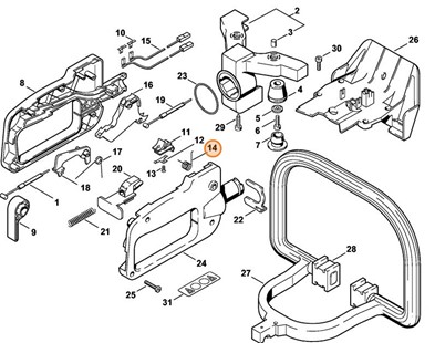 Sprężyna ramieniowa, Stihl 00009980806