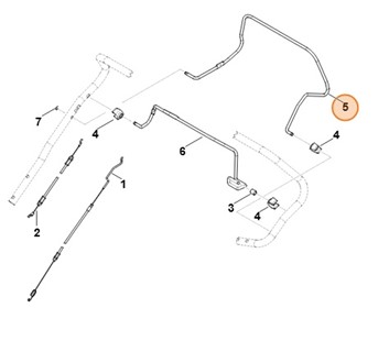 Dźwignia włączająca, Stihl 63647640200