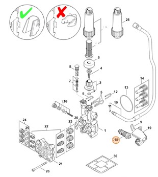 Tłok sterujący, Stihl 49505100304