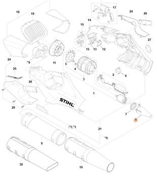 Stożek dyszy wylotowej, Stihl BA027610300