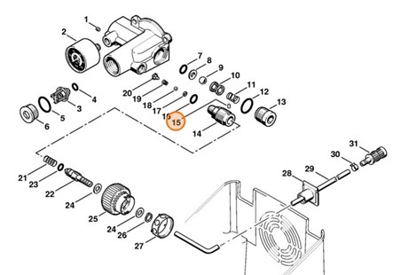 Trzpień cylindryczny 3x5, Stihl 93714701620