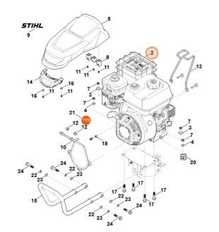 Spalinowy silnik benzynowy EHC 700.0 (EHC700-0001), Stihl 62510111805