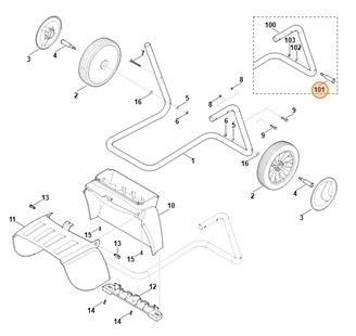 Sworzeń koła, Stihl 60017633100