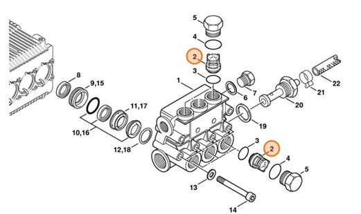 Zestaw zaworów, Stihl 47707006250