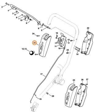 Górna połówka obudowy, Stihl 42241821304