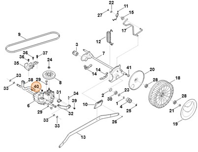 Sprężyna obejścia, Stihl 63786435100