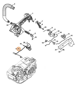 Wiązka kabli, Stihl 11454403006