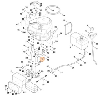 Kolektor, str. lewa, Stihl 61701402520