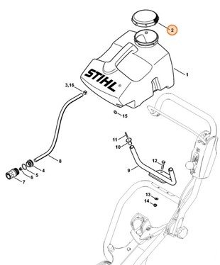 Pokrywa pojemnika, Stihl 42027010900